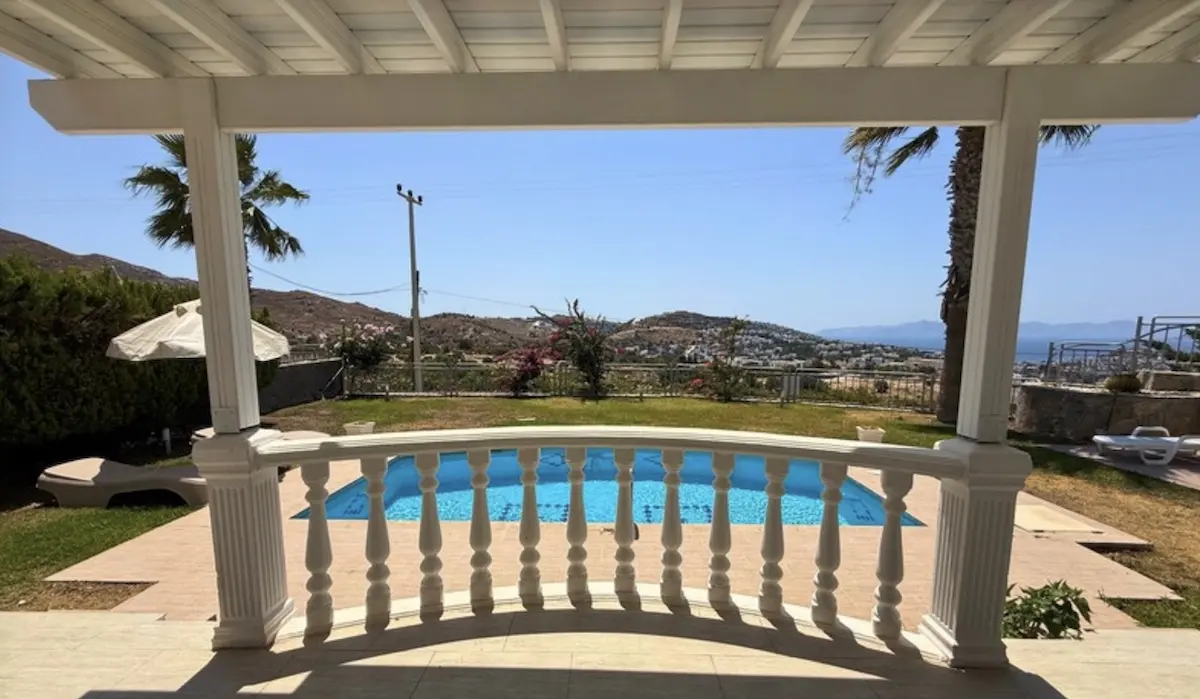 Shaded terrace